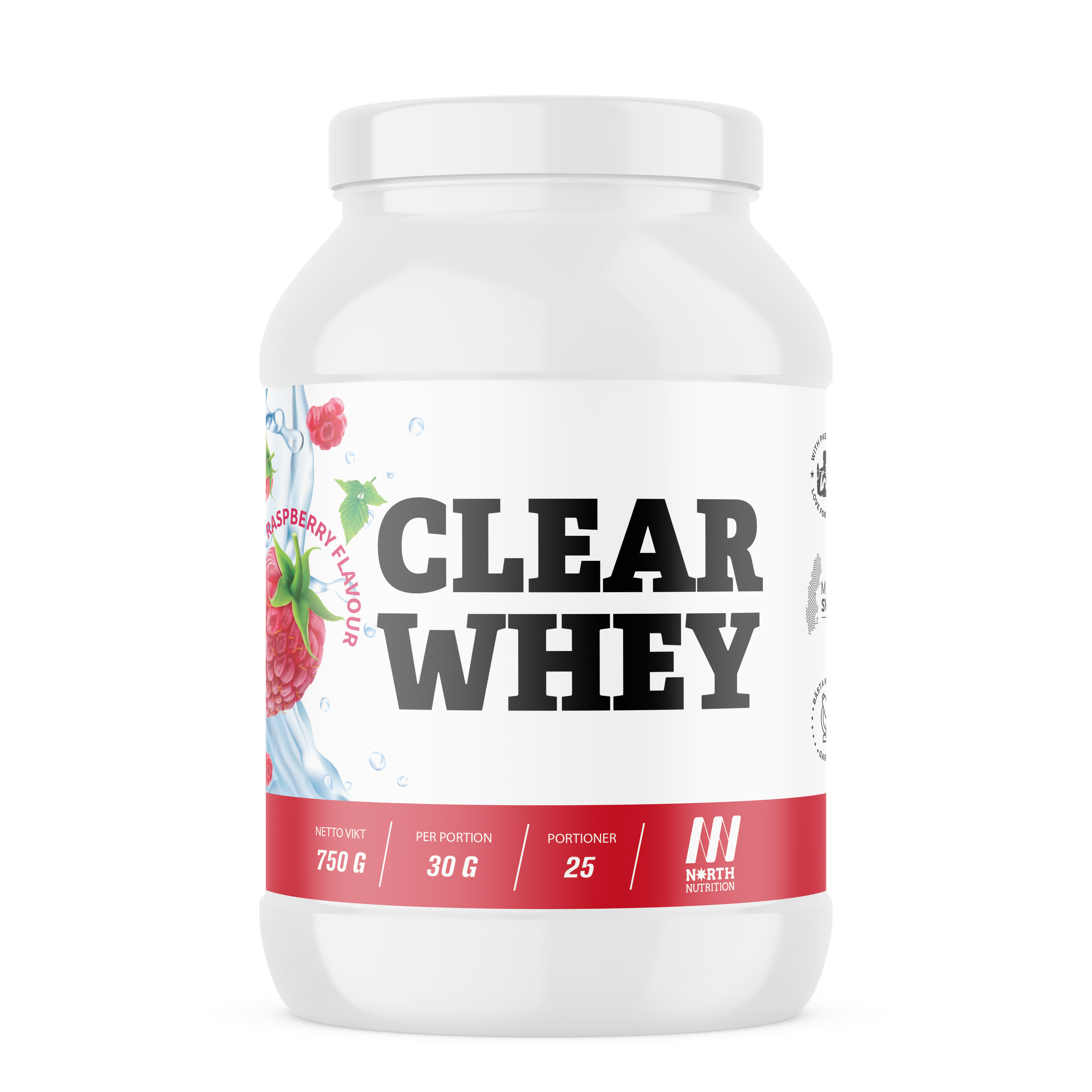 North Nutrition Clear Whey Raspberry 750g 